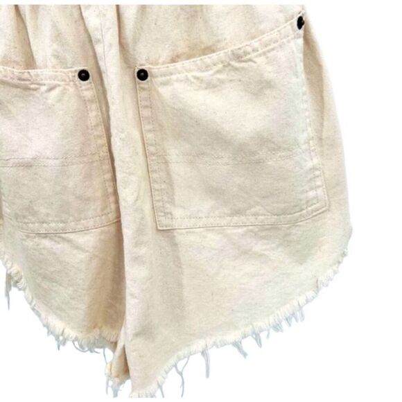 NWT BDG Urban Outfitters Rompers Shorts Beige Cotton Size S P - Picture 5 of 9